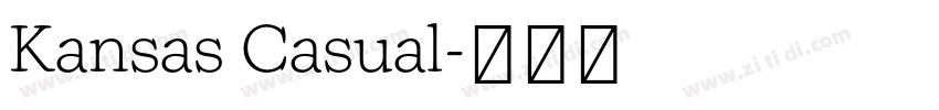 Kansas Casual字体转换